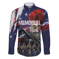 United States Memorial Day Family Matching Puletasi and Hawaiian Shirt Bald Eagle US Soldier-Honor and Remember The Fallen