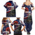 United States Memorial Day Family Matching Summer Maxi Dress and Hawaiian Shirt Bald Eagle US Soldier-Honor and Remember The Fallen