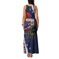 United States Memorial Day Family Matching Tank Maxi Dress and Hawaiian Shirt Bald Eagle US Soldier-Honor and Remember The Fallen
