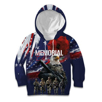 United States Memorial Day Kid Hoodie Bald Eagle US Soldier-Honor and Remember The Fallen