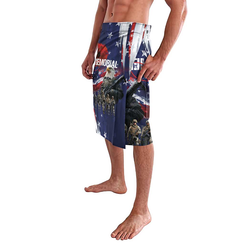 United States Memorial Day Lavalava Bald Eagle US Soldier-Honor and Remember The Fallen