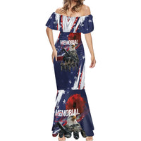 United States Memorial Day Mermaid Dress Bald Eagle US Soldier-Honor and Remember The Fallen