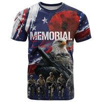United States Memorial Day T Shirt Bald Eagle US Soldier-Honor and Remember The Fallen
