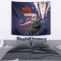 United States Memorial Day Tapestry Bald Eagle US Soldier-Honor and Remember The Fallen
