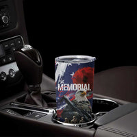 United States Memorial Day Tumbler Cup Bald Eagle and US Soldier-Honor and Remember The Fallen