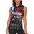 United States Memorial Day Women Sleeveless Polo Shirt Bald Eagle US Soldier-Honor and Remember The Fallen