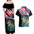 Personalized Bass Fishing Couples Matching Off Shoulder Maxi Dress and Hawaiian Shirt With American Flag - Wonder Print Shop