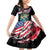 Personalized Bass Fishing Family Matching Mermaid Dress and Hawaiian Shirt With American Flag - Wonder Print Shop