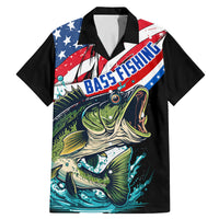 Personalized Bass Fishing Family Matching Mermaid Dress and Hawaiian Shirt With American Flag - Wonder Print Shop
