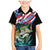 Personalized Bass Fishing Family Matching Mermaid Dress and Hawaiian Shirt With American Flag - Wonder Print Shop