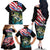 Personalized Bass Fishing Family Matching Off The Shoulder Long Sleeve Dress and Hawaiian Shirt With American Flag - Wonder Print Shop