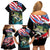 Personalized Bass Fishing Family Matching Off Shoulder Short Dress and Hawaiian Shirt With American Flag - Wonder Print Shop
