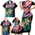 Personalized Bass Fishing Family Matching Short Sleeve Bodycon Dress and Hawaiian Shirt With American Flag - Wonder Print Shop
