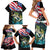 Personalized Bass Fishing Family Matching Short Sleeve Bodycon Dress and Hawaiian Shirt With American Flag - Wonder Print Shop