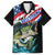 Personalized Bass Fishing Family Matching Summer Maxi Dress and Hawaiian Shirt With American Flag - Wonder Print Shop