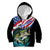 Personalized Bass Fishing Kid Hoodie With American Flag - Wonder Print Shop