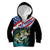 Personalized Bass Fishing Kid Hoodie With American Flag - Wonder Print Shop