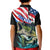 Personalized Bass Fishing Kid Polo Shirt With American Flag - Wonder Print Shop
