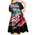 Personalized Bass Fishing Kid Short Sleeve Dress With American Flag - Wonder Print Shop