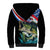 Personalized Bass Fishing Sherpa Hoodie With American Flag - Wonder Print Shop