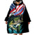 Personalized Bass Fishing Wearable Blanket Hoodie With American Flag - Wonder Print Shop