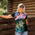 Personalized Bass Fishing Women Polo Shirt With American Flag - Wonder Print Shop
