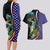 Bass Fishing Couples Matching Long Sleeve Bodycon Dress and Hawaiian Shirt Double Largemouth Bass Old Style - Wonder Print Shop