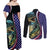 Bass Fishing Couples Matching Off Shoulder Maxi Dress and Long Sleeve Button Shirt Double Largemouth Bass Old Style - Wonder Print Shop