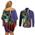 Bass Fishing Couples Matching Off Shoulder Short Dress and Long Sleeve Button Shirt Double Largemouth Bass Old Style - Wonder Print Shop