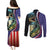 Bass Fishing Couples Matching Puletasi and Long Sleeve Button Shirt Double Largemouth Bass Old Style - Wonder Print Shop