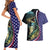 Bass Fishing Couples Matching Short Sleeve Bodycon Dress and Hawaiian Shirt Double Largemouth Bass Old Style - Wonder Print Shop