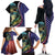 Bass Fishing Family Matching Off The Shoulder Long Sleeve Dress and Hawaiian Shirt Double Largemouth Bass Old Style - Wonder Print Shop