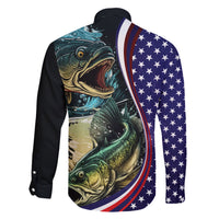 Bass Fishing Family Matching Short Sleeve Bodycon Dress and Hawaiian Shirt Double Largemouth Bass Old Style - Wonder Print Shop