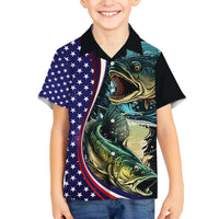 Bass Fishing Family Matching Tank Maxi Dress and Hawaiian Shirt Double Largemouth Bass Old Style - Wonder Print Shop