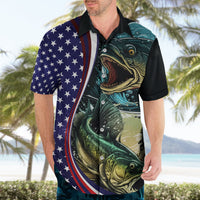 Bass Fishing Hawaiian Shirt Double Largemouth Bass Old Style - Wonder Print Shop