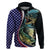 Bass Fishing Hoodie Double Largemouth Bass Old Style - Wonder Print Shop