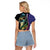 Bass Fishing Raglan Cropped T Shirt Double Largemouth Bass Old Style - Wonder Print Shop