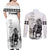 Kentucky Horses Racing Couples Matching Off Shoulder Maxi Dress and Long Sleeve Button Shirt Jockey Drawing Style - Wonder Print Shop