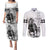 Kentucky Horses Racing Couples Matching Puletasi and Long Sleeve Button Shirt Jockey Drawing Style - Wonder Print Shop