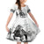 Kentucky Horses Racing Kid Short Sleeve Dress Jockey Drawing Style - Wonder Print Shop