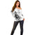 Kentucky Horses Racing Off Shoulder Sweater Jockey Drawing Style - Wonder Print Shop