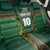 Custom South Africa Rugby Back Car Seat Cover Springboks Spirit and King Protea