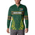 Custom South Africa Rugby Button Sweatshirt Springboks Spirit and King Protea