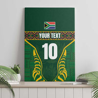 Custom South Africa Rugby Canvas Wall Art Springboks Spirit and King Protea