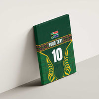 Custom South Africa Rugby Canvas Wall Art Springboks Spirit and King Protea