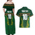 Custom South Africa Rugby Couples Matching Off Shoulder Maxi Dress and Hawaiian Shirt Springboks Spirit and King Protea