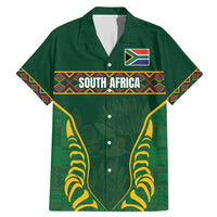 Custom South Africa Rugby Family Matching Mermaid Dress and Hawaiian Shirt Springboks Spirit and King Protea