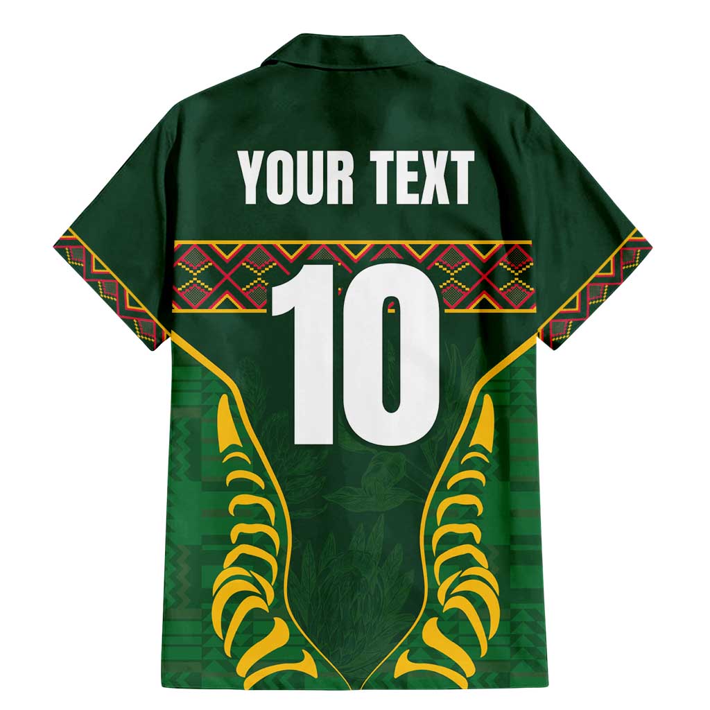 Custom South Africa Rugby Family Matching Mermaid Dress and Hawaiian Shirt Springboks Spirit and King Protea