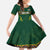 Custom South Africa Rugby Family Matching Off The Shoulder Long Sleeve Dress and Hawaiian Shirt Springboks Spirit and King Protea