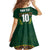 Custom South Africa Rugby Family Matching Off Shoulder Maxi Dress and Hawaiian Shirt Springboks Spirit and King Protea